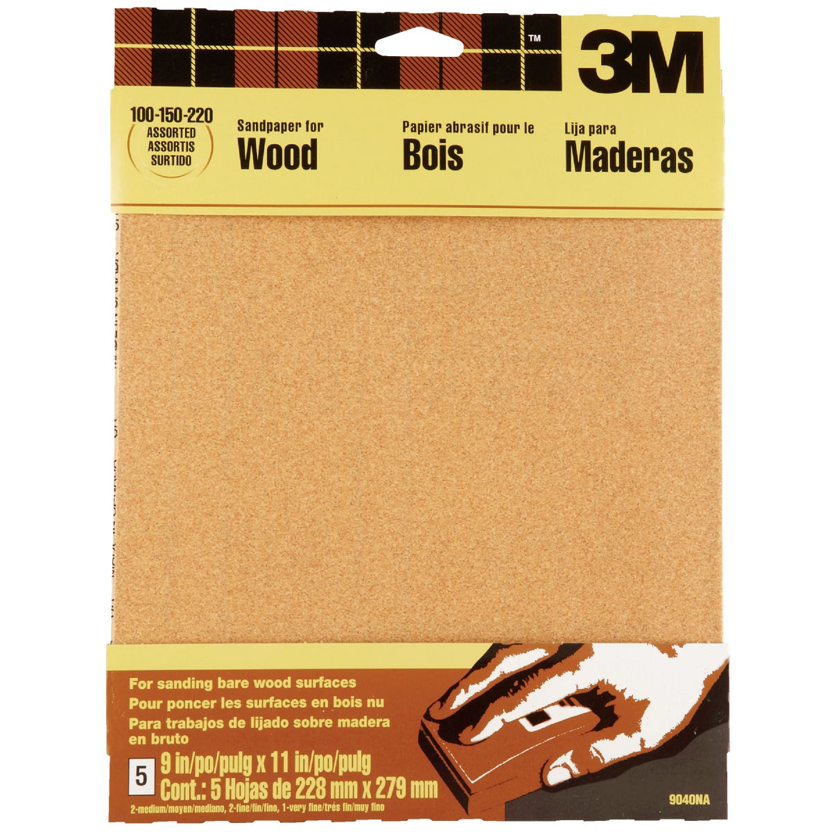 ASST GARNET SANDPAPER - 9040 by 3m Co