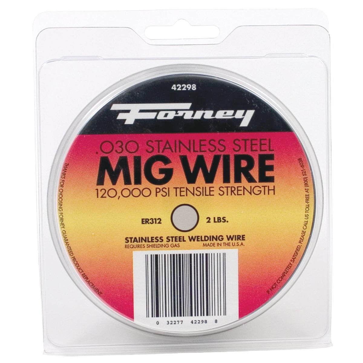 .030 308ER STNL MIG WIRE - 42298 by Forney Industries