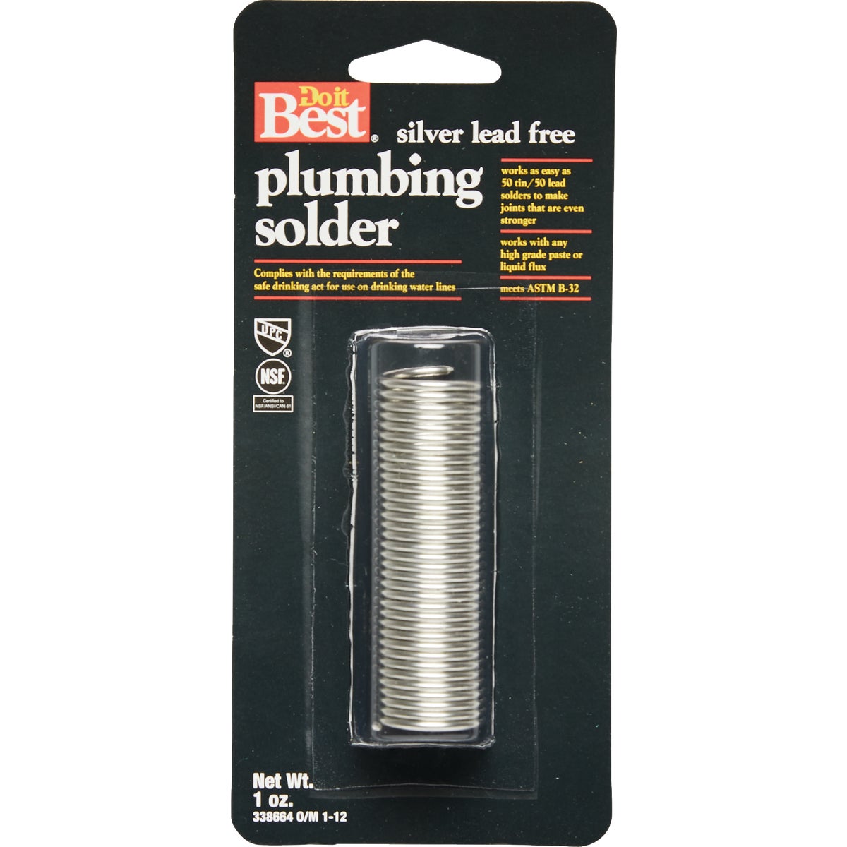 1OZ LEAD FREE SOLDER - 338664 by Oatey S C S