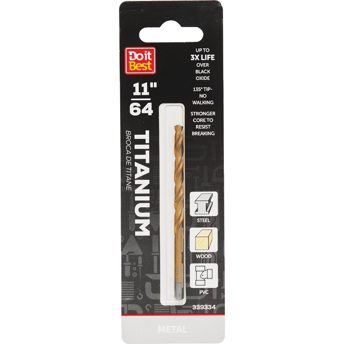 11/64" TITANUM DRILL BIT - 218811DB by Mibro/gs