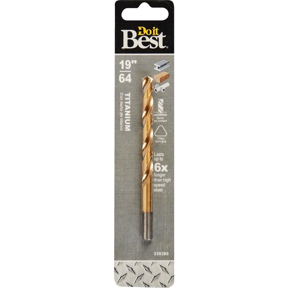 19/64" TITANUM DRILL BIT - 219891DB by Mibro/gs