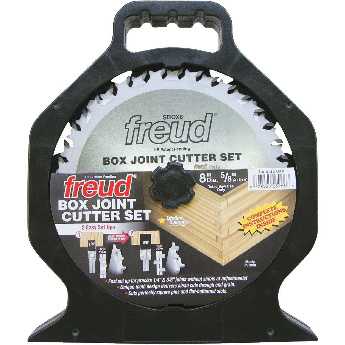 8" BOX JOINT CUTTER - SBOX8 by Freud Inc