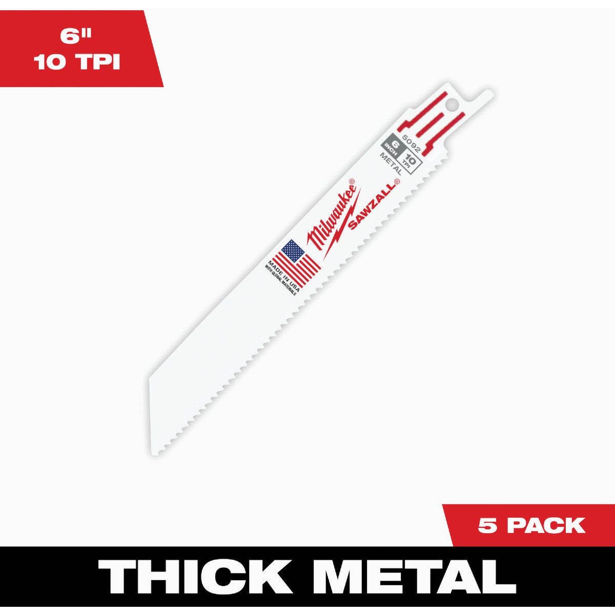 6X3/4X.035 SAWZALL BLADE - 48005092 by Milwaukee Accessory