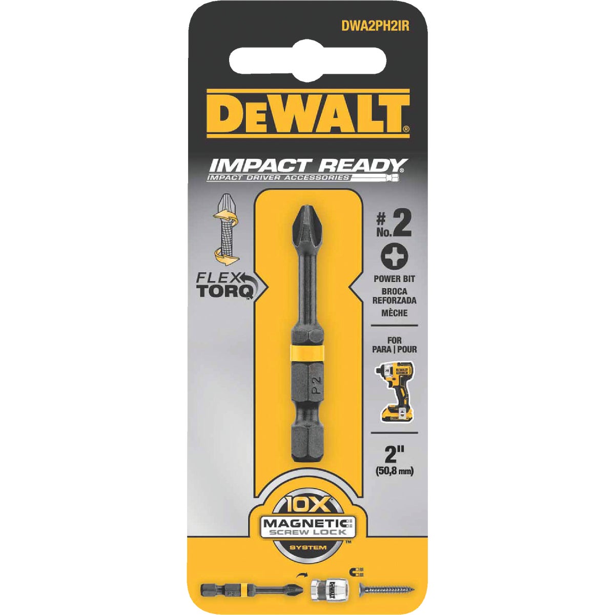 #2 2" PHILLIPS IR BIT - DW2022IR by DeWalt