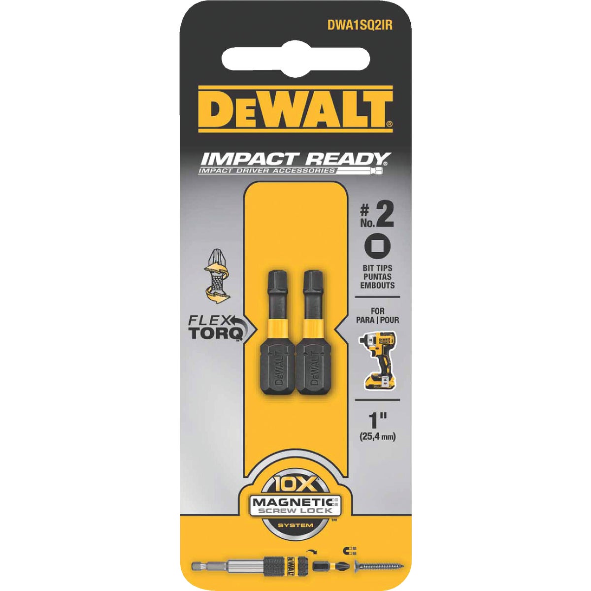 #1 1" SQUARE IMPACT BIT - DW2201IR by DeWalt