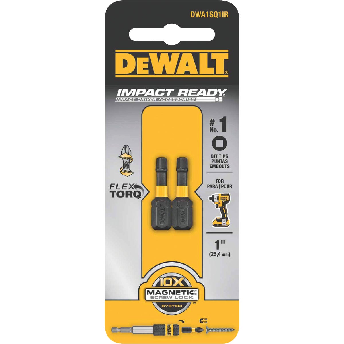 #2 1" SQUARE IMPACT BIT - DW2202IR by DeWalt