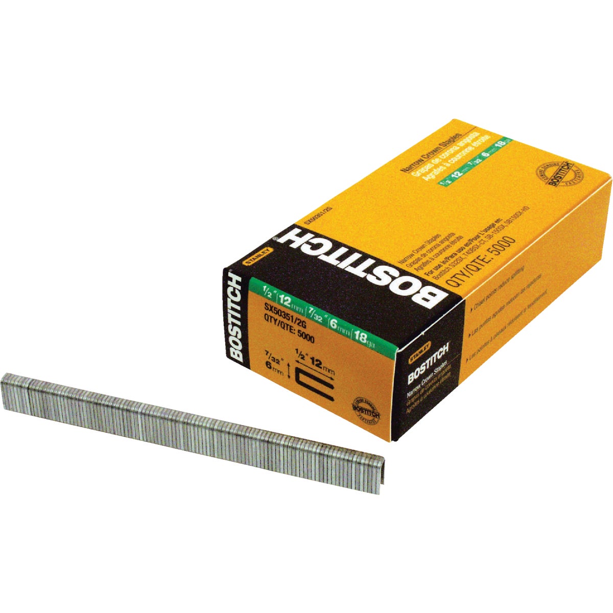 1/2" GALV FINISH STAPLE - SX50351/2G-7M by Stanley Bostitch