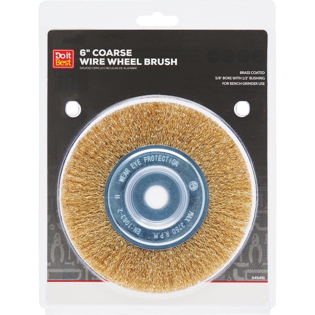 6" CARDED CRS WIRE WHEEL - 345451 by Weiler Corporation