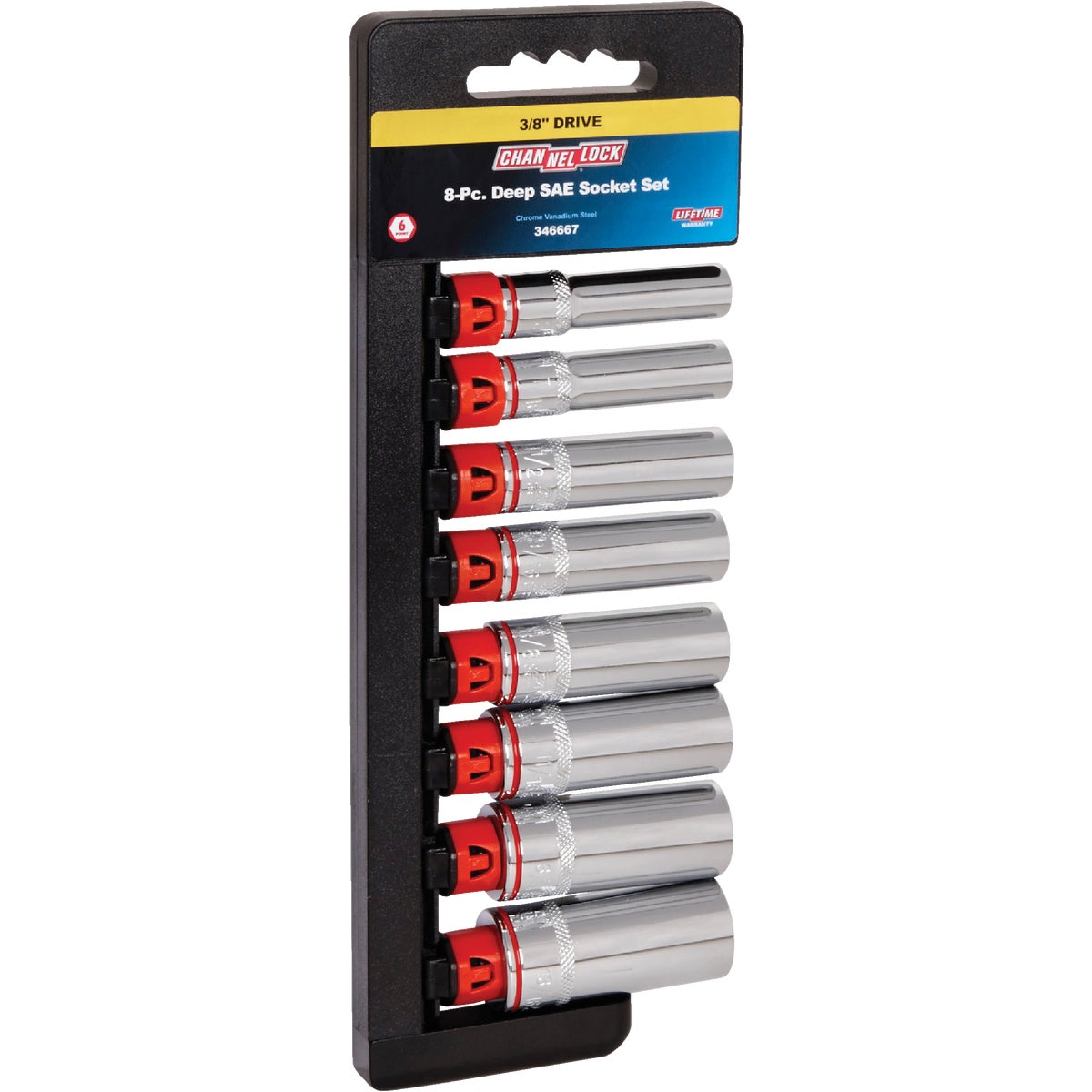 8PC 3/8" DEEP SOCKET SET - 346667 by Danaher Tool Ltd