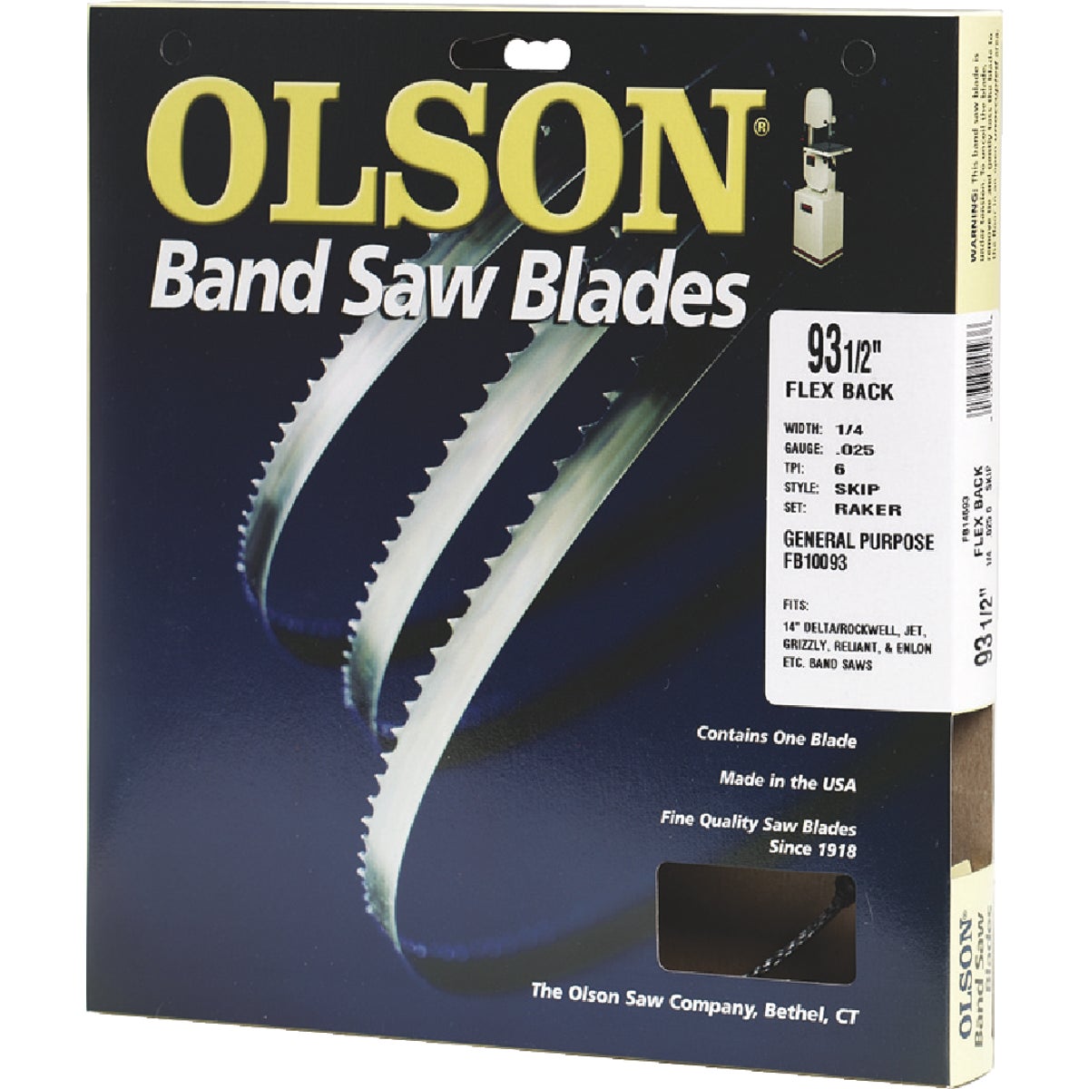 93-1/2" BANDSAW BLADE - 23193 by Olson Saw Co