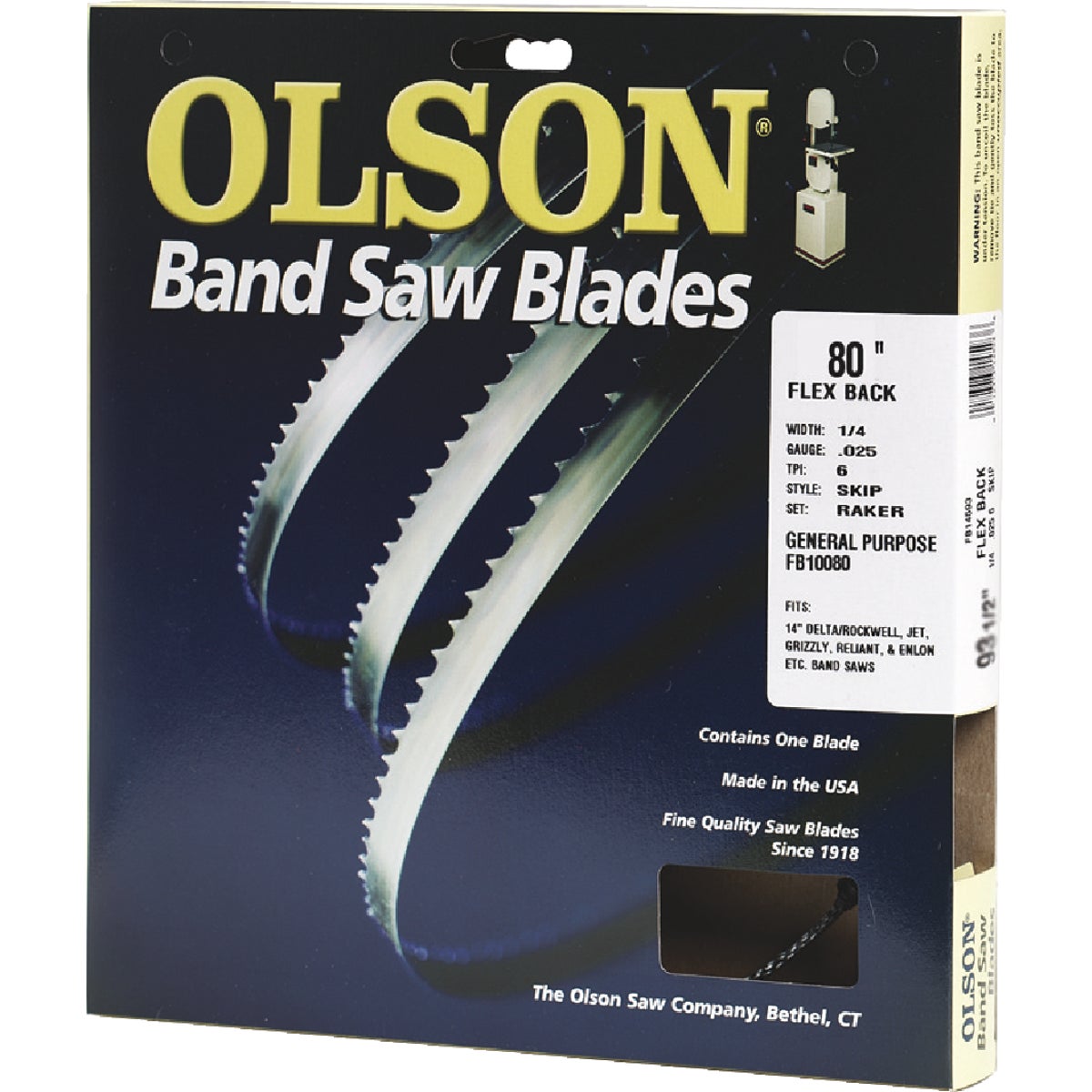 80X3/8 4TPI BLADE - 19280 by Olson Saw Co
