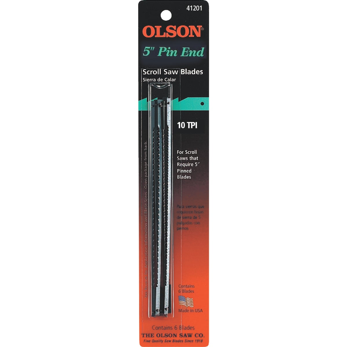 10TPI SCROLL SAW BLADE - 41201 by Olson Saw Co