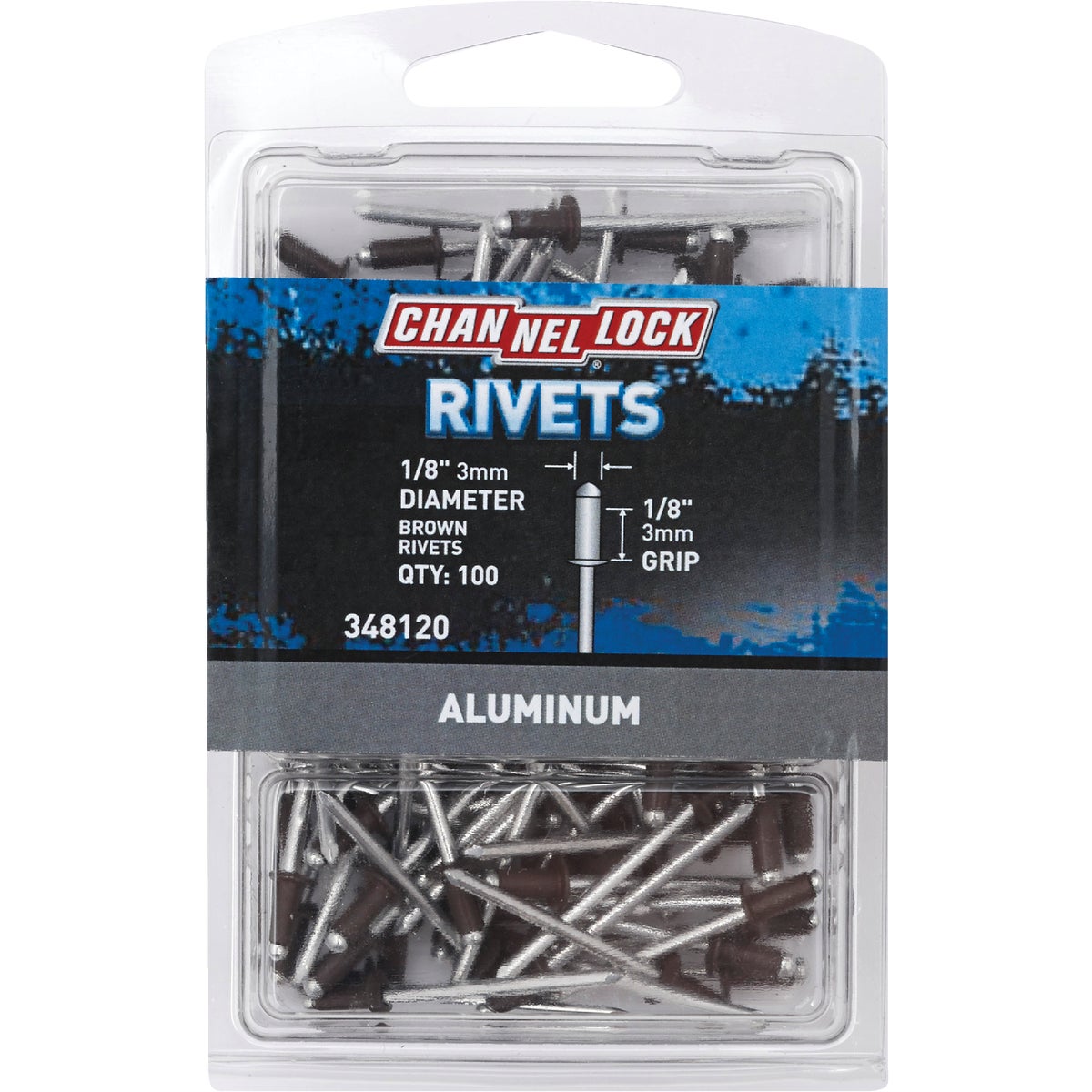 1/8X1/8 BRN ALUM RIVET - 348120 by Do it Best