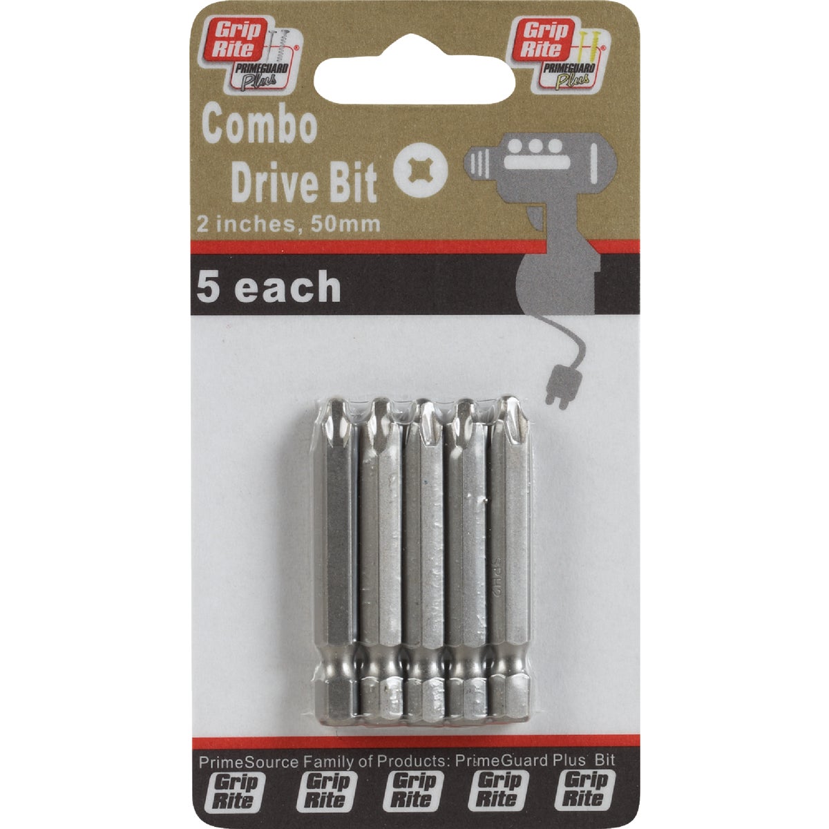 2" SQ/PHILLIPS COMBO BIT - PCOMBOBIT2 by Primesource