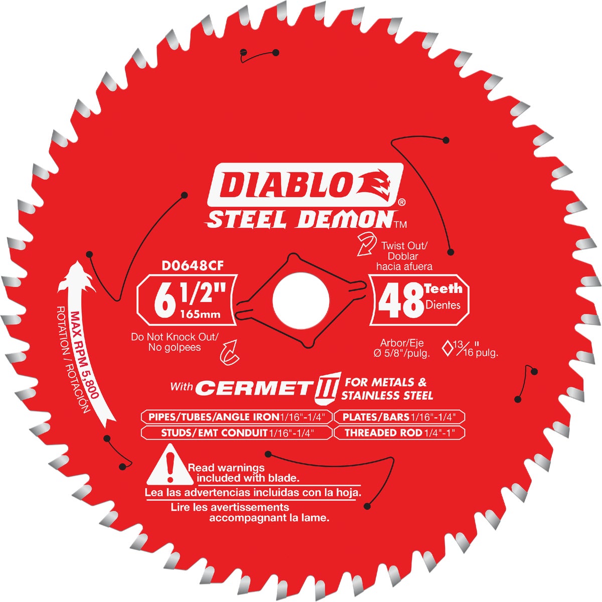 6-1/2" X 48T METAL BLADE - D0648F by Freud Inc