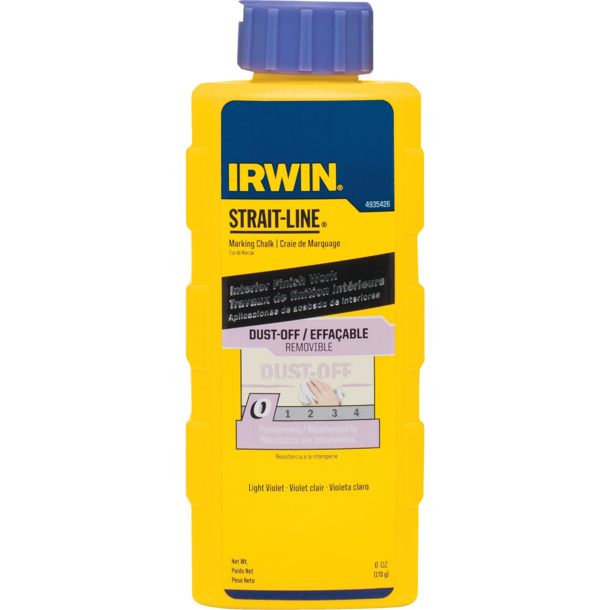 6OZ VIO DUST OFF CHALK - 4935426 by Irwin Industr Tool