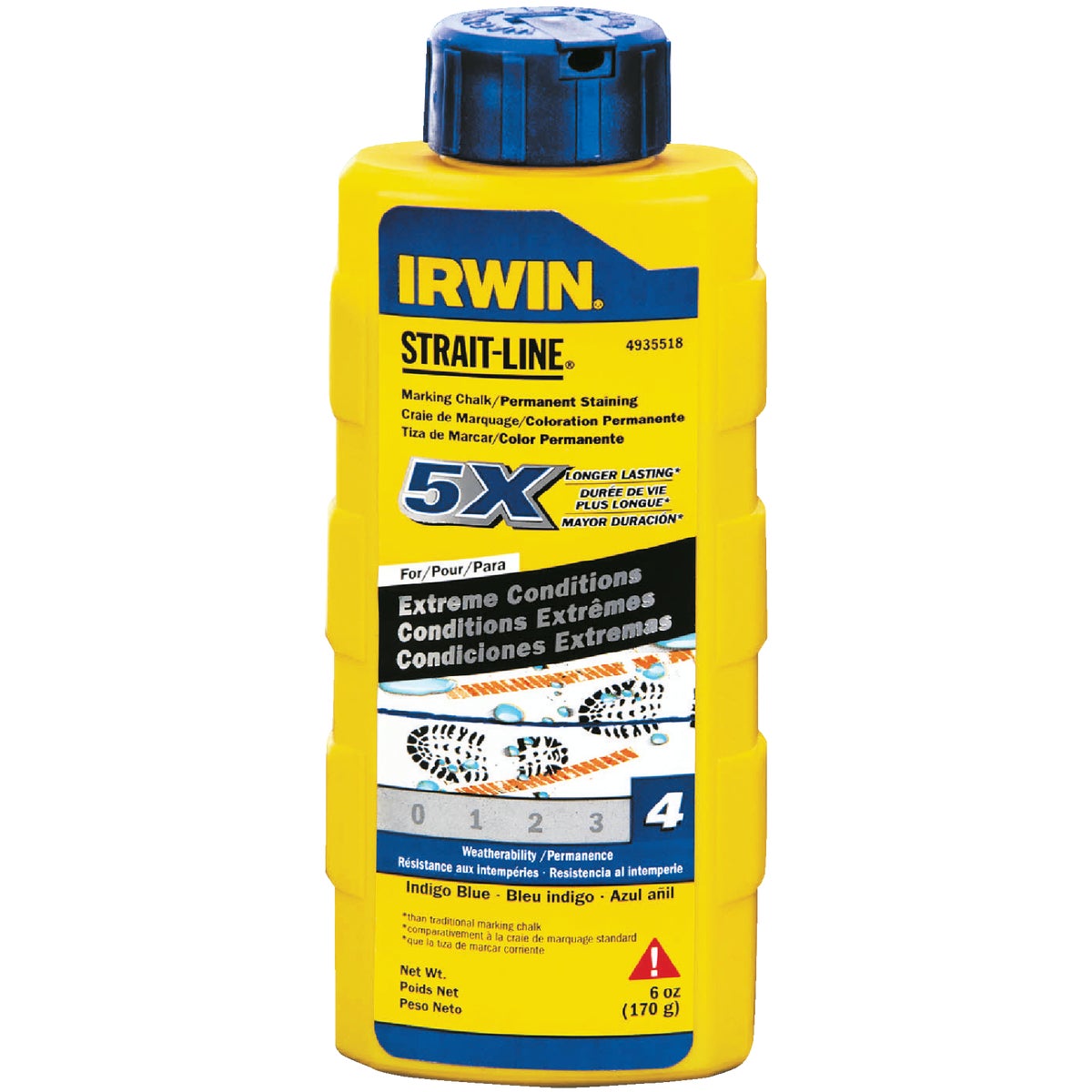 6OZ BLU PERM STAIN CHALK - 4935518 by Irwin Industr Tool