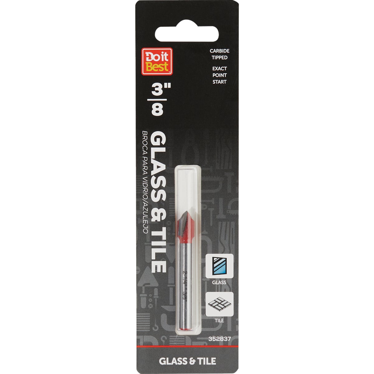 3/8" GLASS AND TILE BIT - 263521DB by Mibro/gs