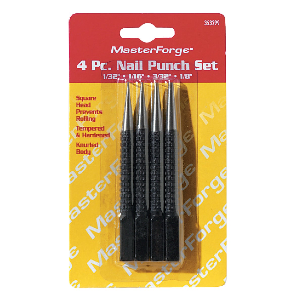 4PC NAIL SET - 353299 by Danaher Tool Ltd