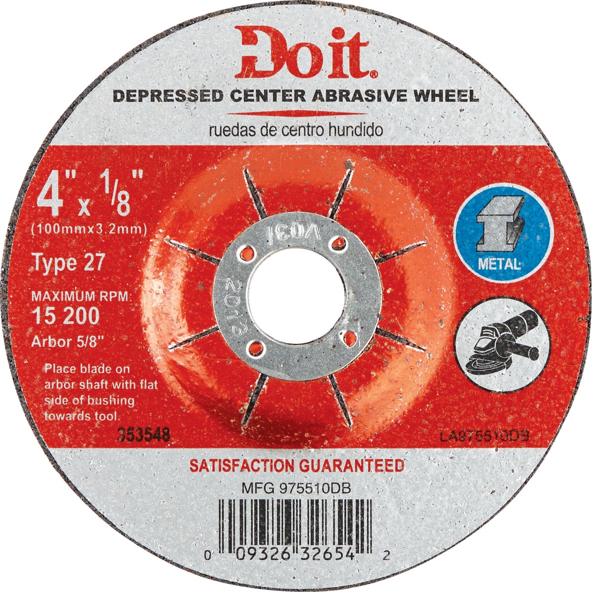 4X1/8 METAL WHEEL - 975510DB by Mibro/gs