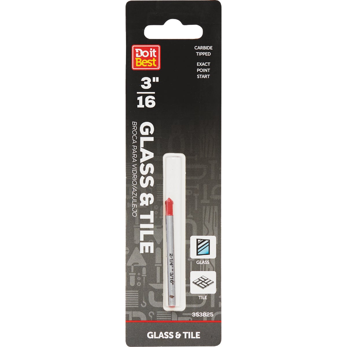 3/16" GLASS AND TILE BIT - 263281DB by Mibro/gs