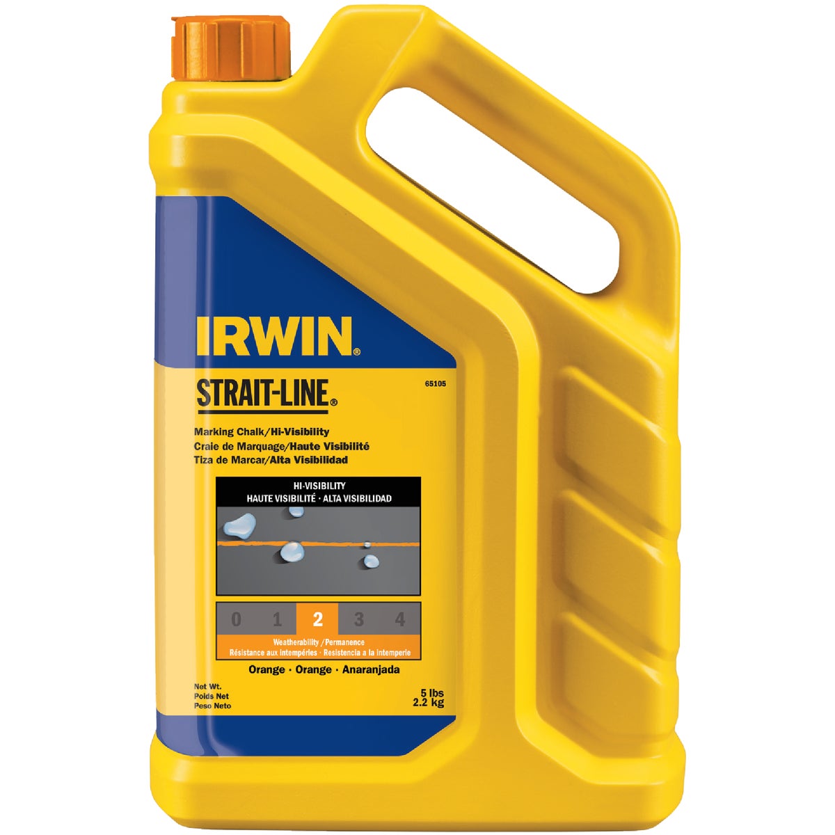 GAL/5LB ORANGE CHALK - 65105 by Irwin Industr Tool