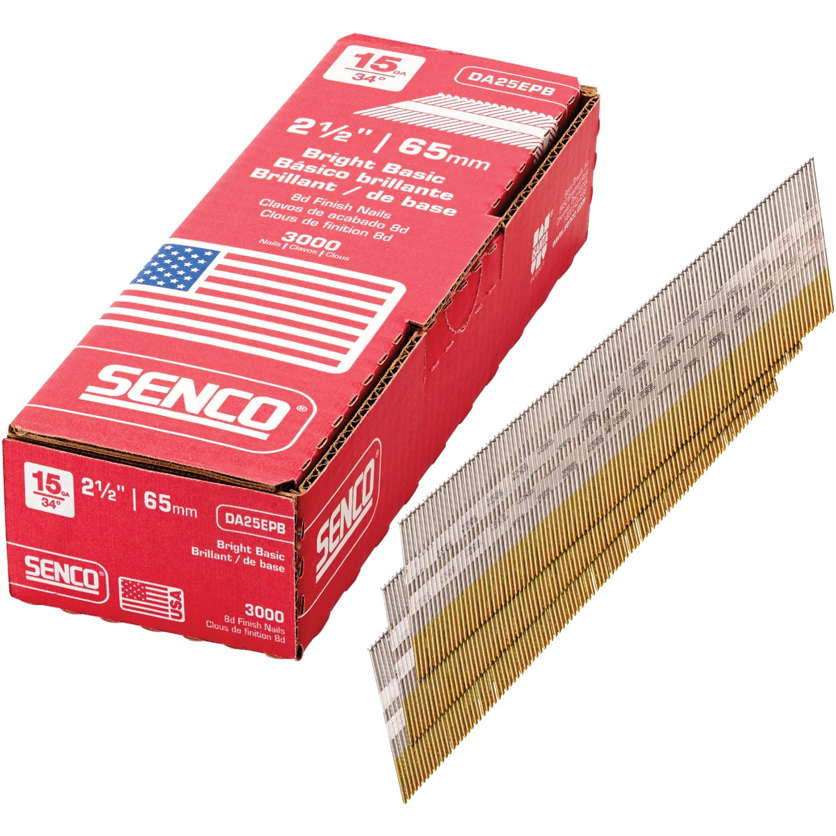 2-1/2" FINISH NAIL - DA25EPB by Senco Brands