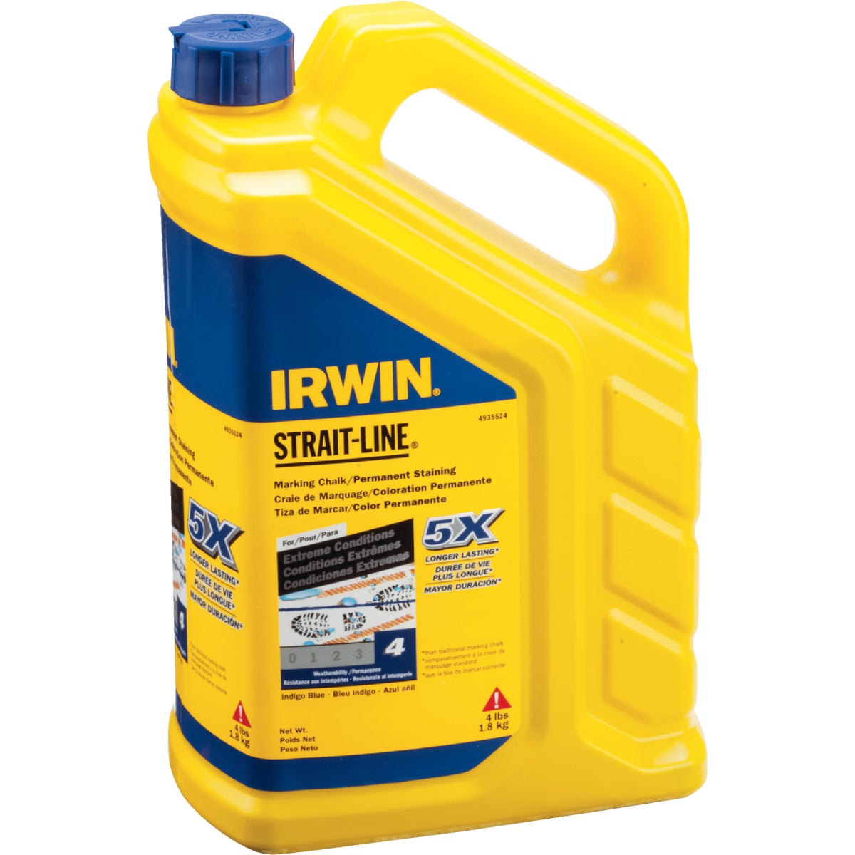 4LB BLU PERM STAIN CHALK - 4935524 by Irwin Industr Tool