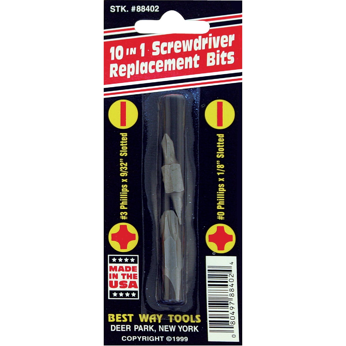 10 IN 1 REPLACEMENT BITS - 88402 by Bwt Inc