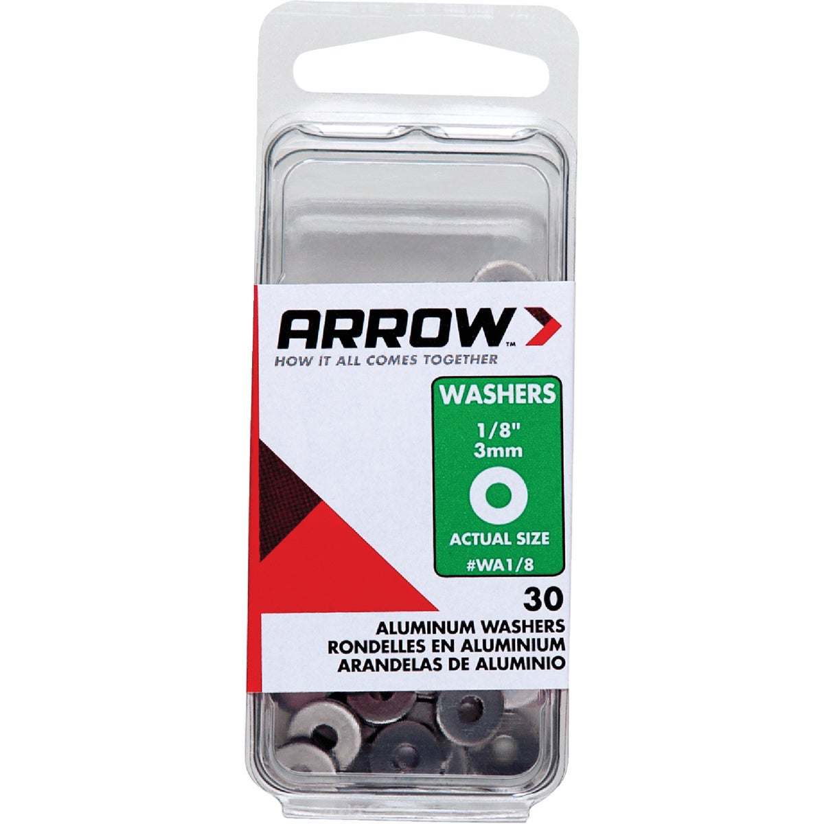 1/8" ALUM BACK PLATE - WA1/8 by Arrow Fastener Co