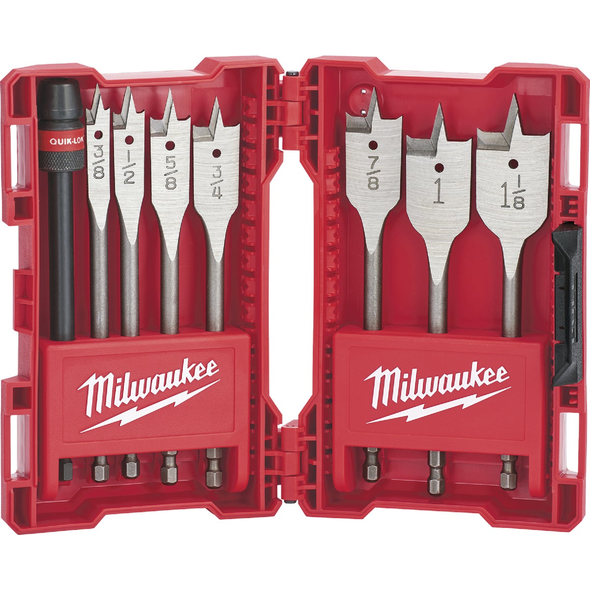 8PC SPADE BIT SET - 49220175 by Milwaukee Accessory