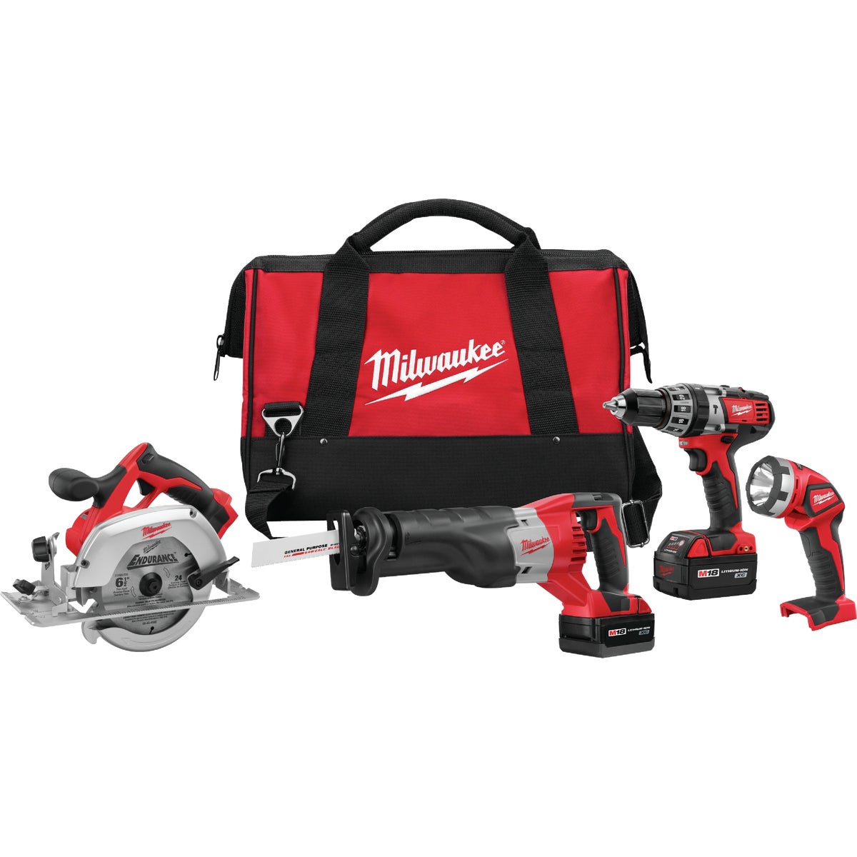 M18 4-TOOL COMBO KIT - 269424 by Milwaukee Elec Tool