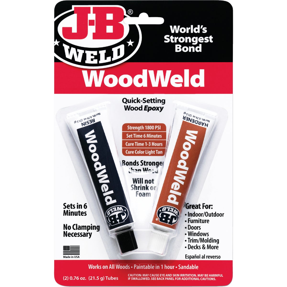 2OZ WOODWELD EPOXY - 8251 by J B Weld Co