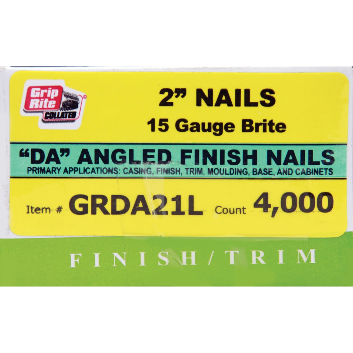 2" BRT 15GA FINISH NAIL - GRDA21L by Prime Source Pneumat