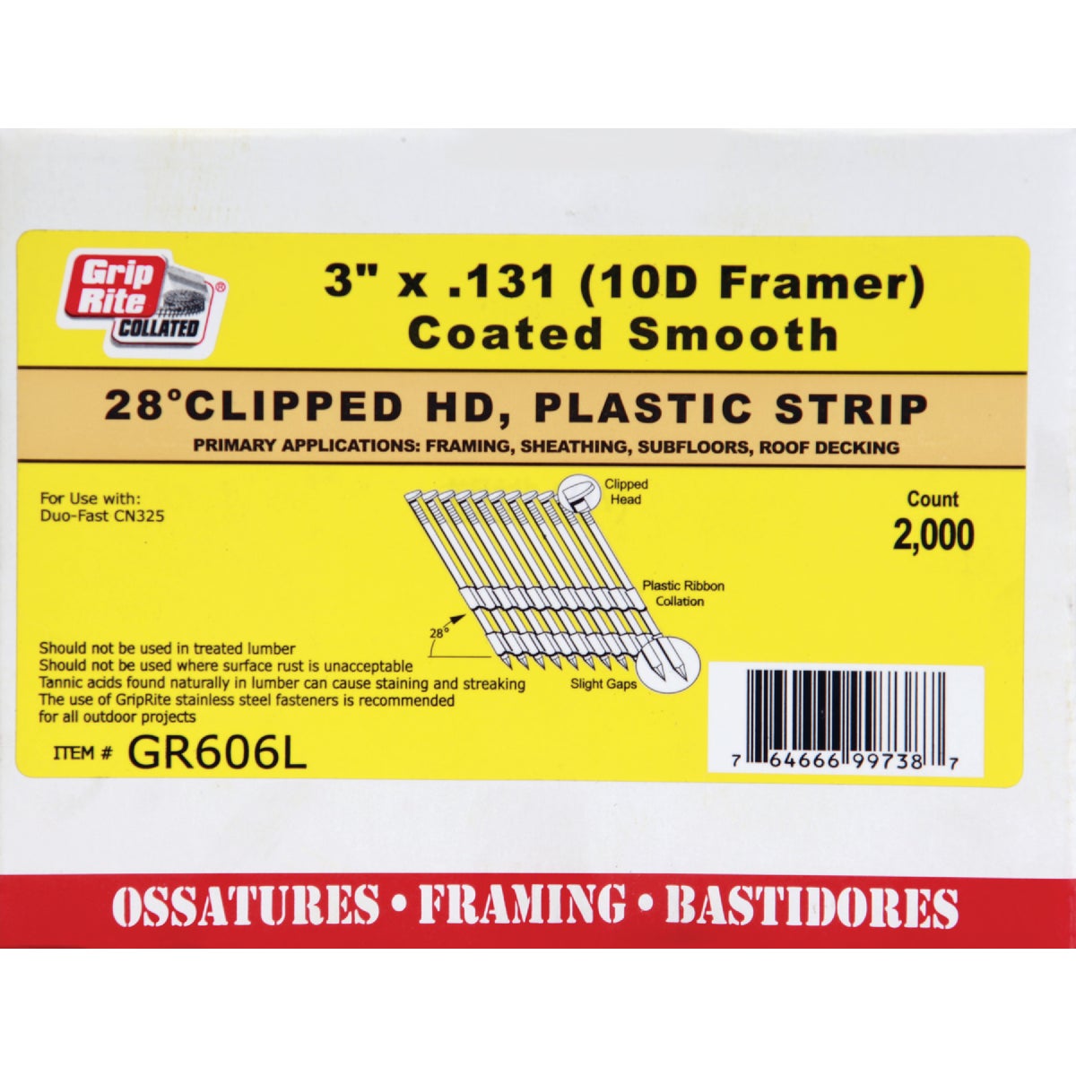 3"X.131 FRAMING NAIL - GR606L by Prime Source Pneumat