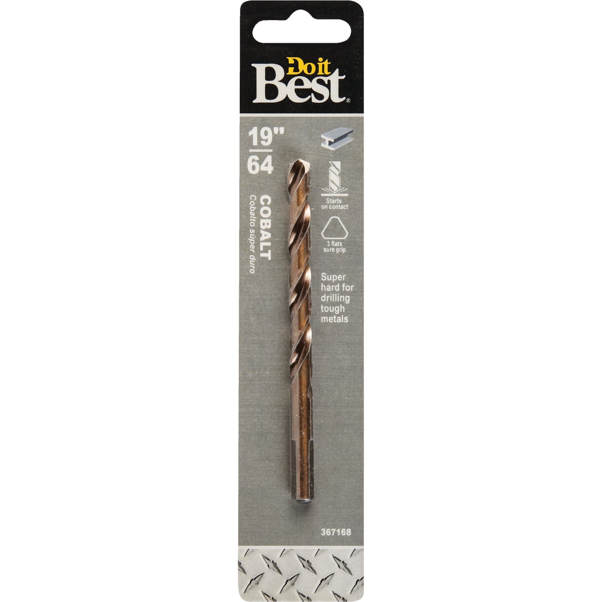 19/64" COBALT DRILL BIT - 250111DB by Mibro/gs