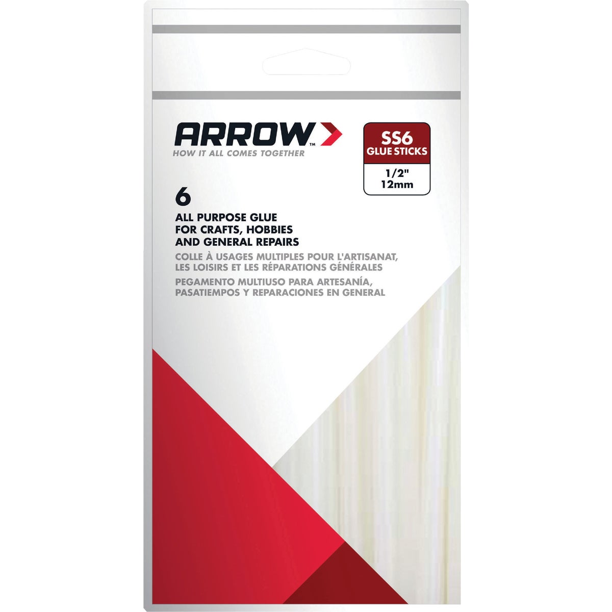 4" SLOW GLUE STICKS - SS6 by Arrow Fastener Co
