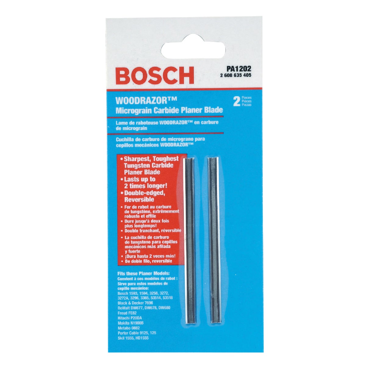 3-1/4" PLANER BLADE - PA1202 by Robt Bosch Tool Corp