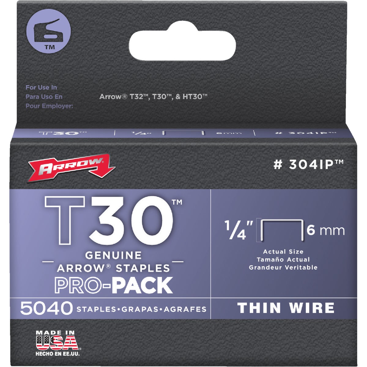 1/4" STAPLE - 304IP by Arrow Fastener Co