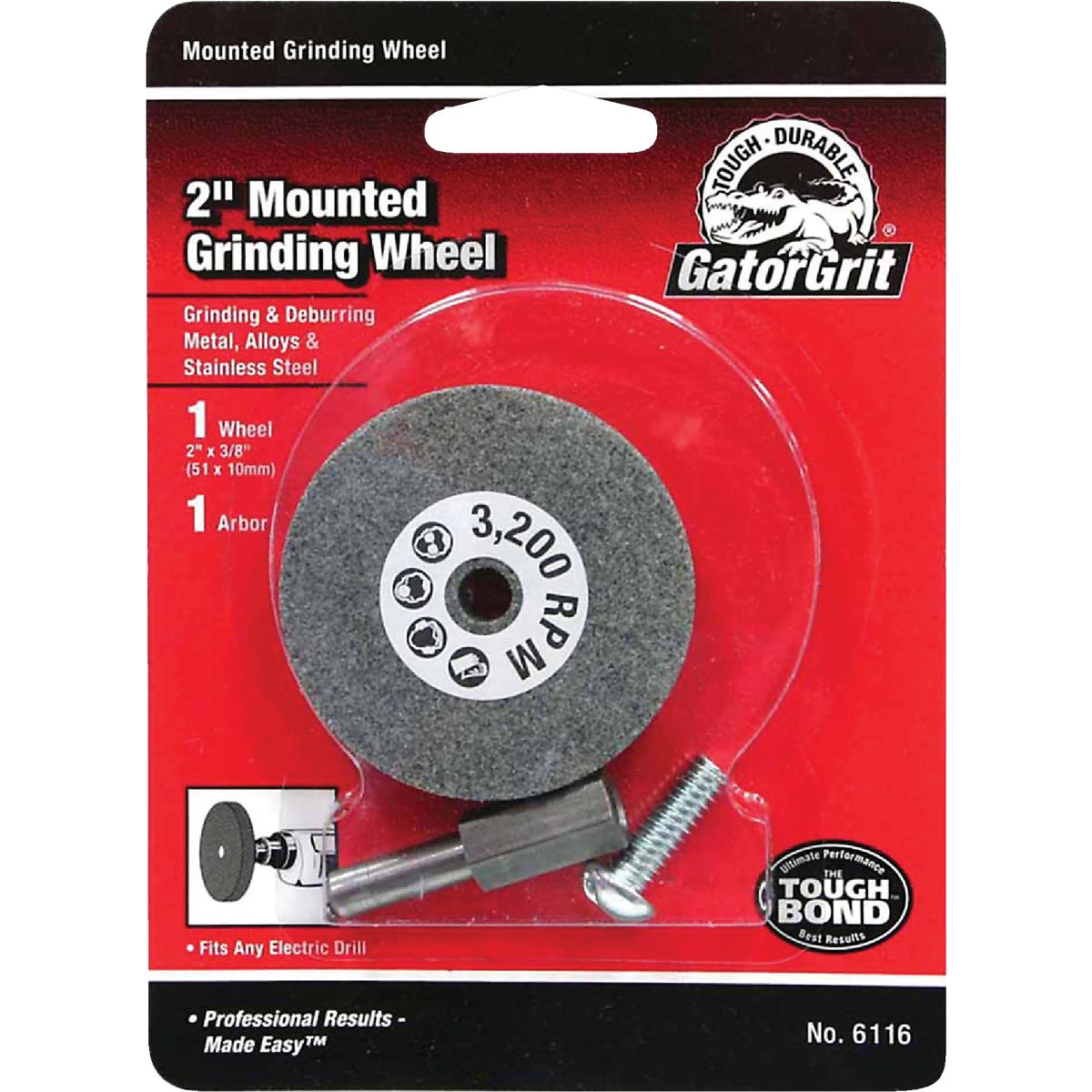 2X3/8 GRINDING WHEEL - 6116 by Ali Industries Inc