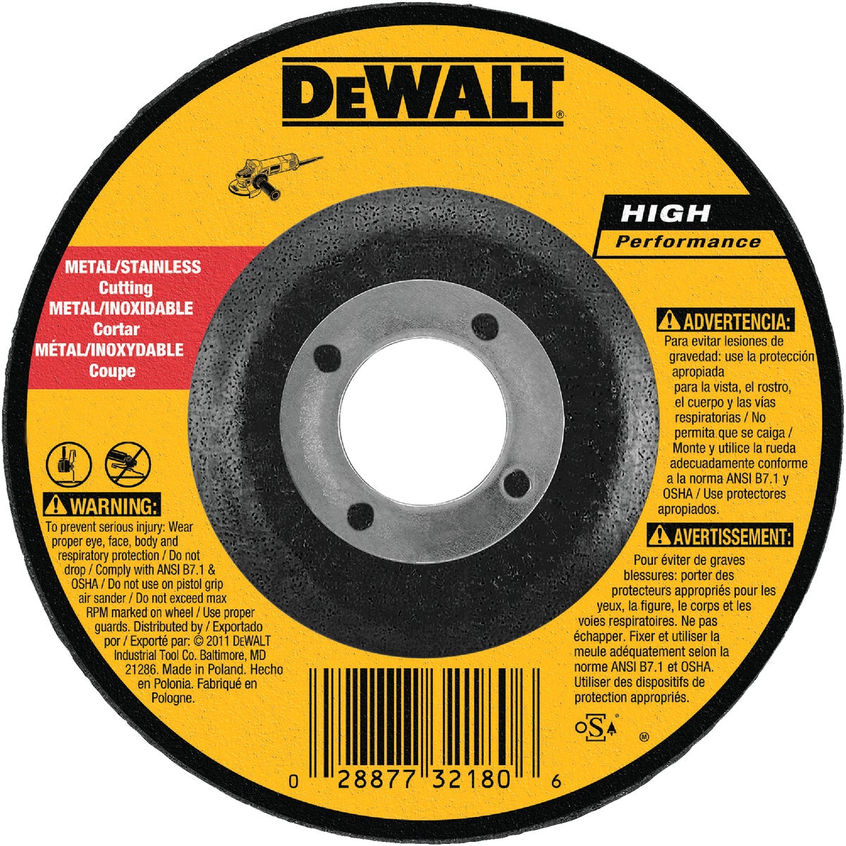 4" GRINDING WHEEL - DW8420 by DeWalt