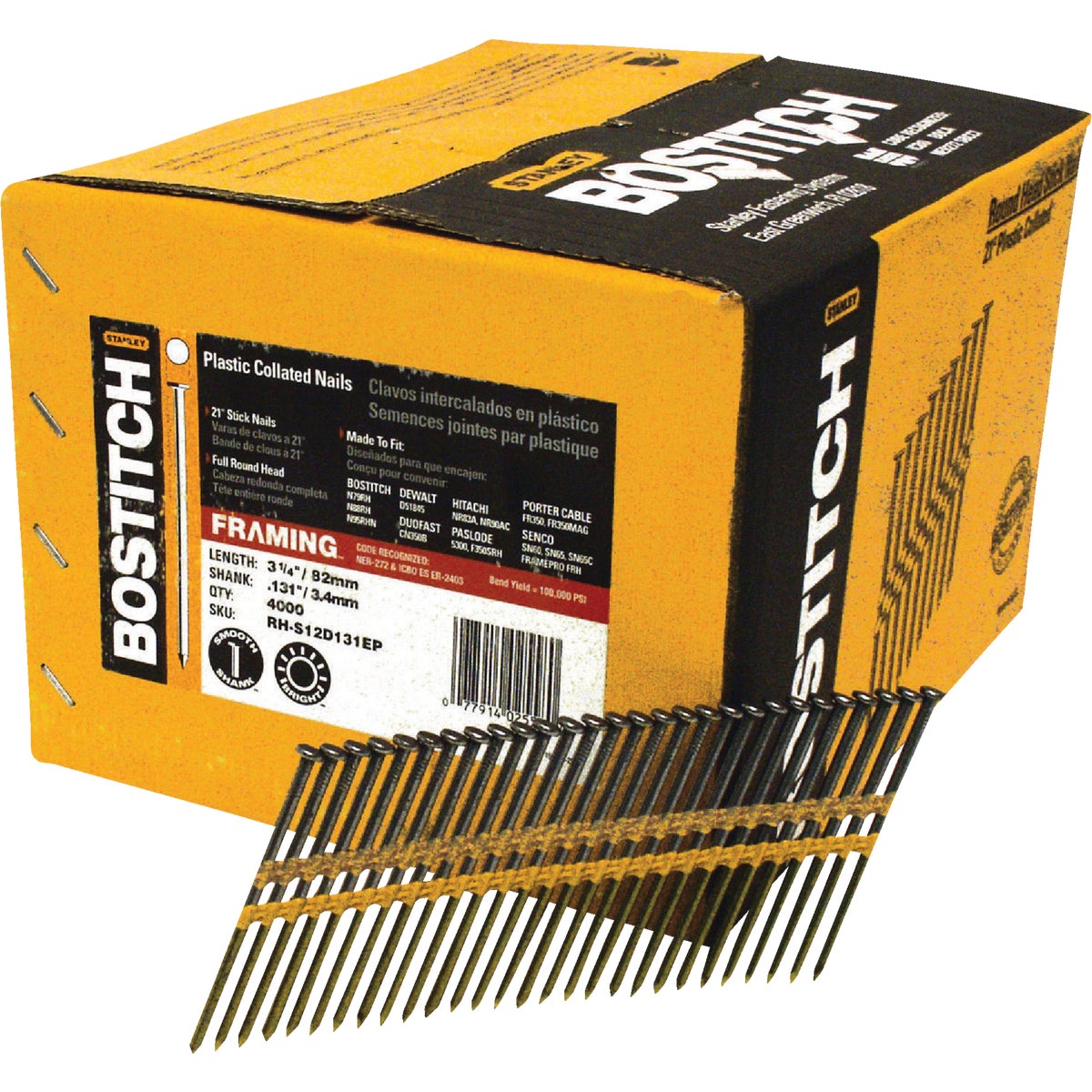 3-1/4" FRAMING NAIL - RH-S12D131EP by Stanley Bostitch