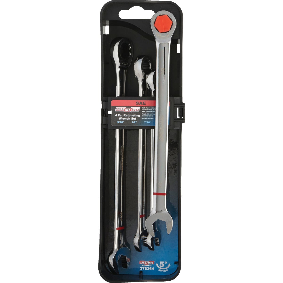 4PC GEAR WRENCH SET SAE - 9665 by Danaher Tool Ltd