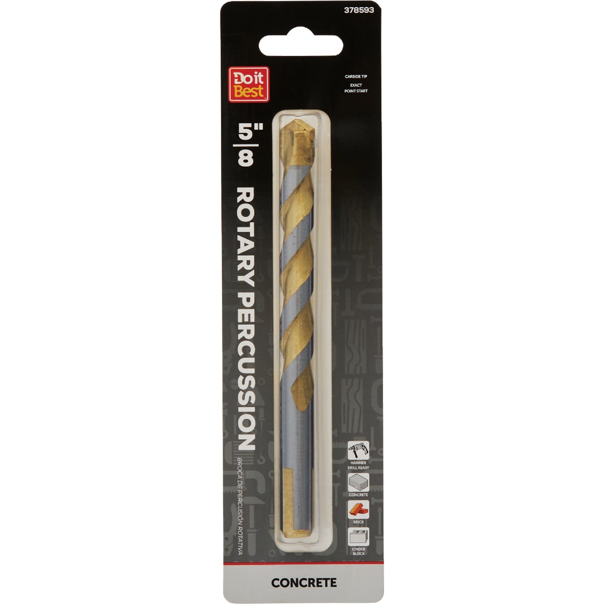 5/8" ROTARY PERC BIT - 205671DB by Mibro/gs