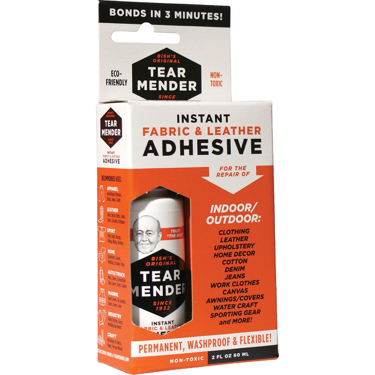 2OZ TEAR MENDER CEMENT - TM1 by Val A Co