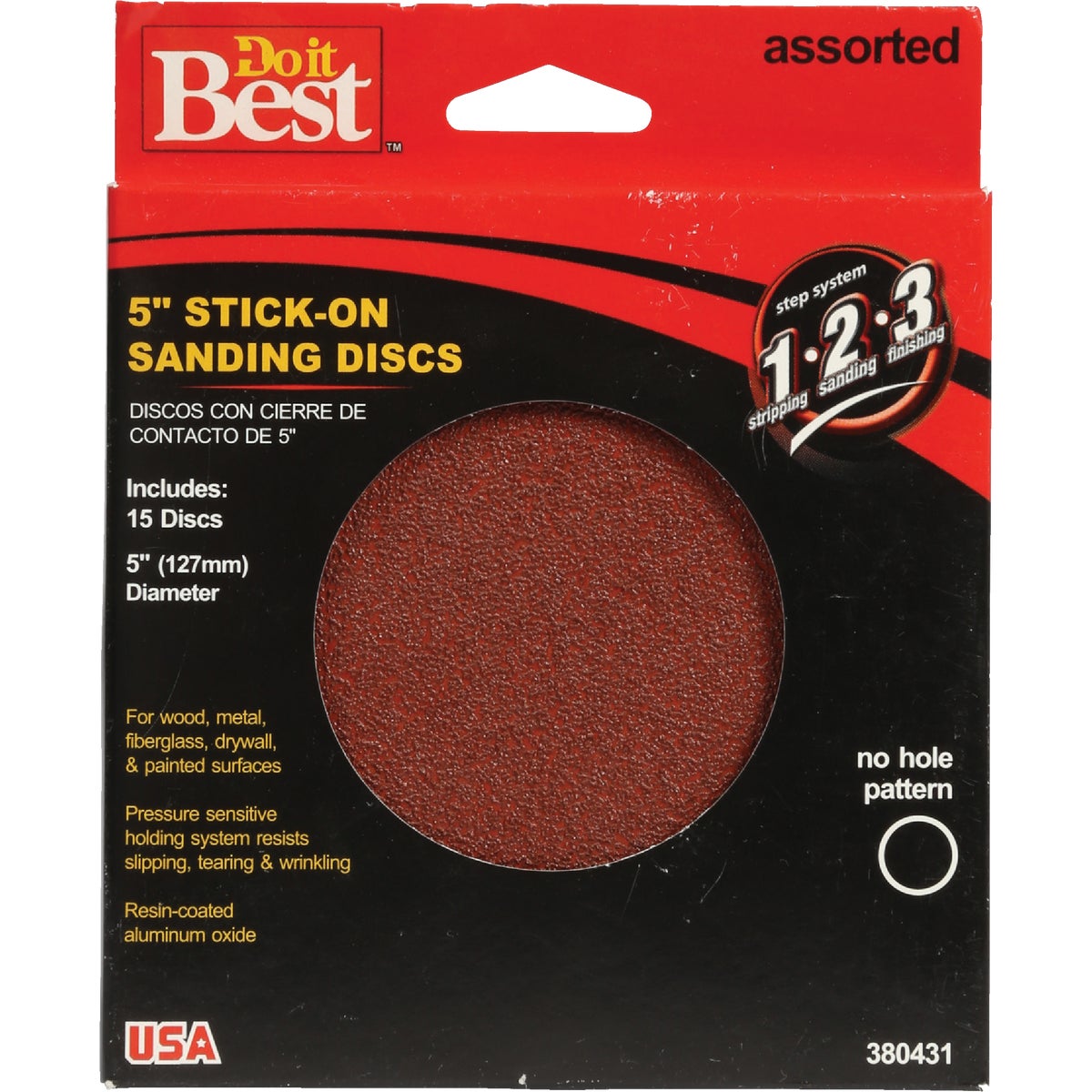 5" ASTD SANDING DISC - 380431 by Ali Industries Inc