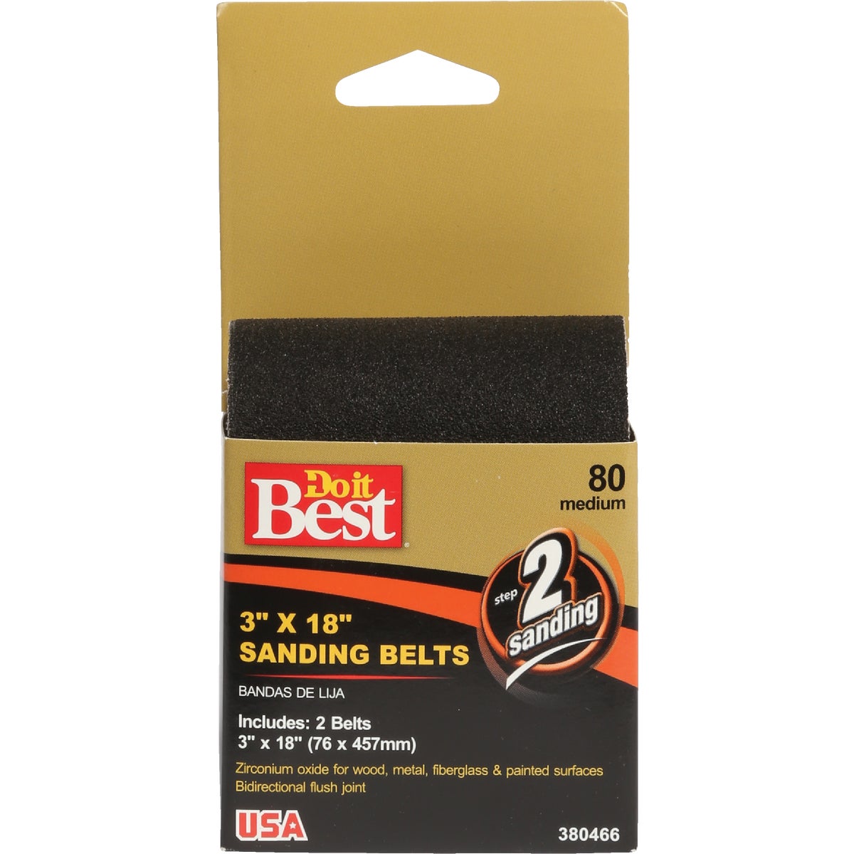 3X18 80G SANDING BELT - 380466 by Ali Industries Inc