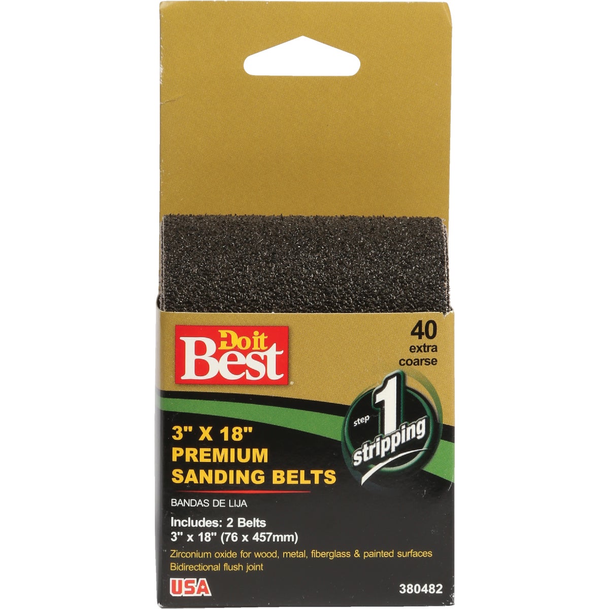 3X18 40G SANDING BELT - 380482 by Ali Industries Inc