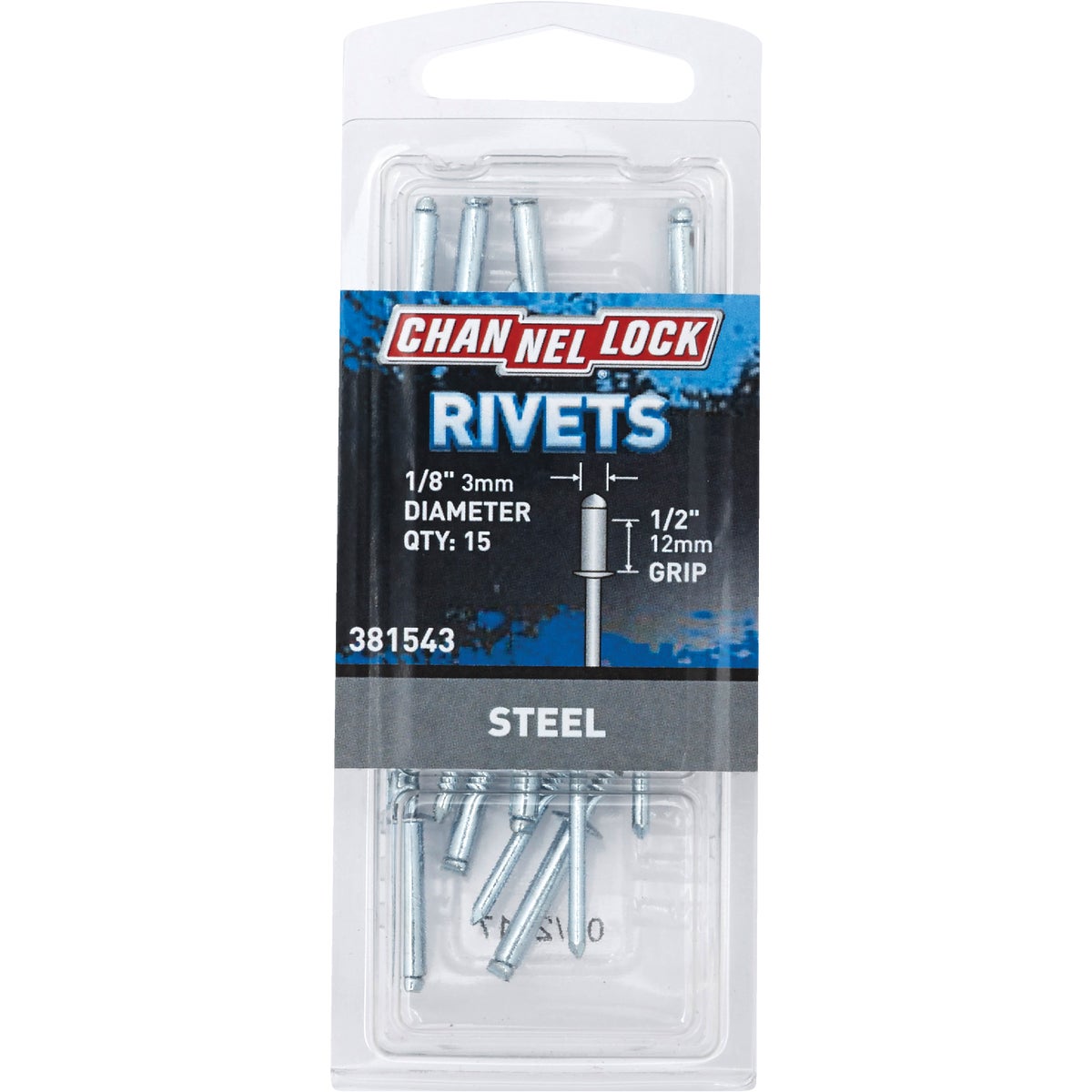 1/8X1/2 STL RIVET - 381543 by Do it Best
