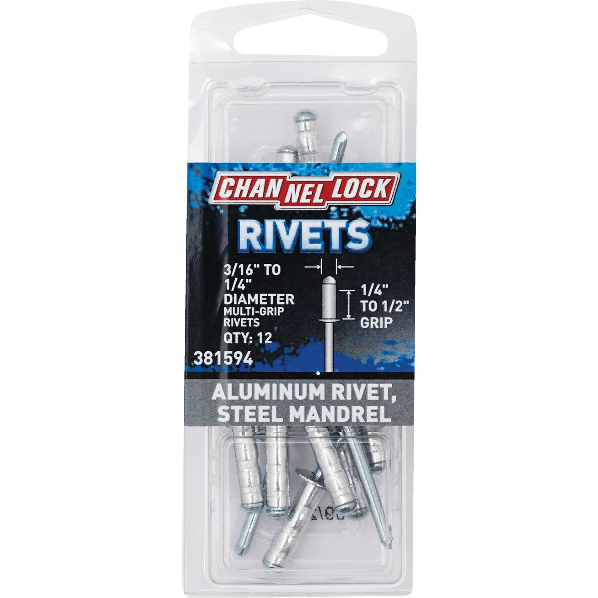 3/16" MULTI ALUM RIVET - 381594 by Do it Best